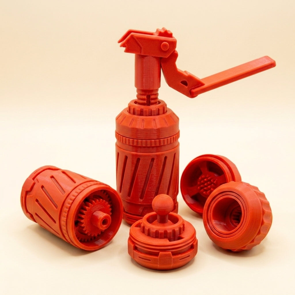 7-in-1 Fidget Grenade — Rocket Red packshot