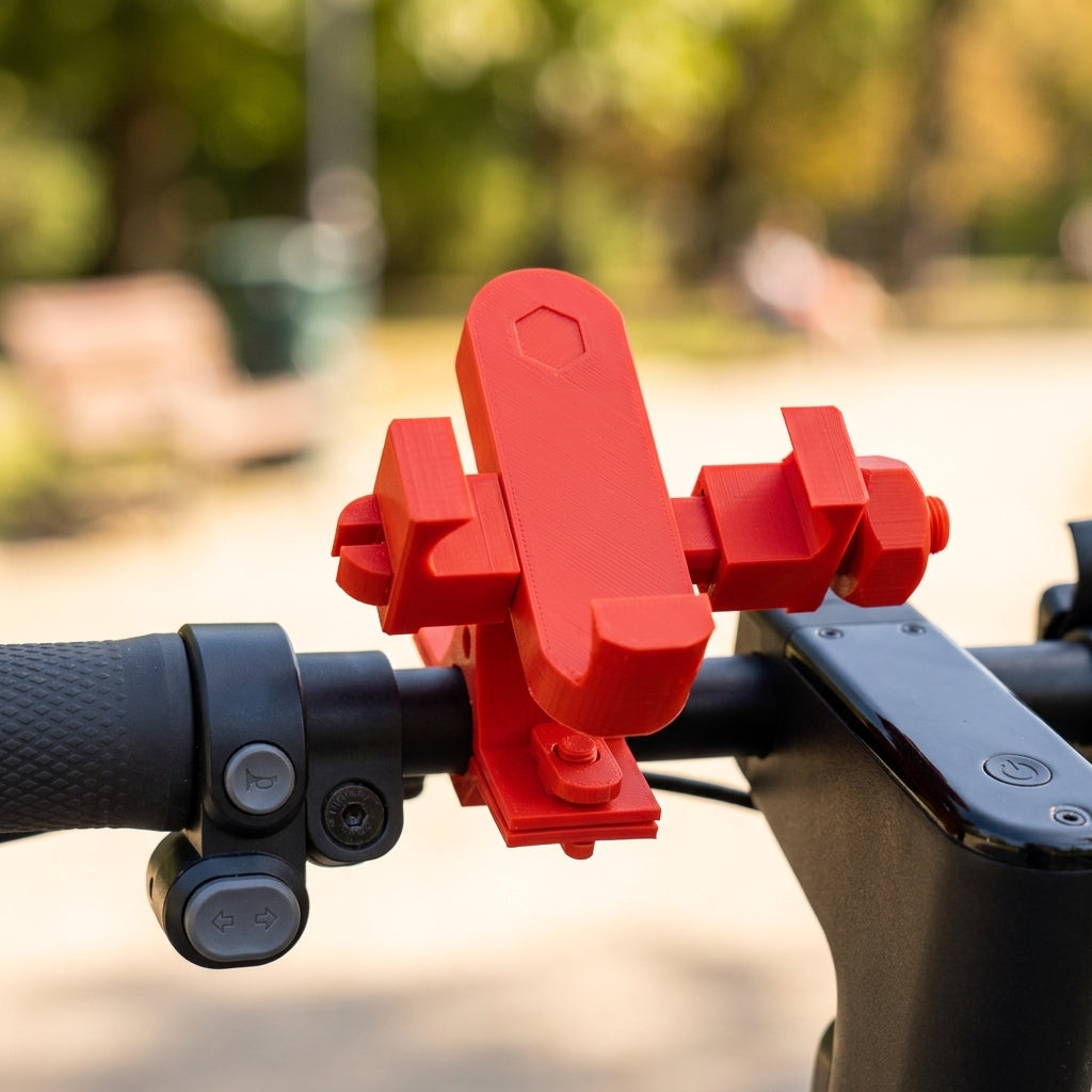 Bike Phone Holder — Rocket Red play
