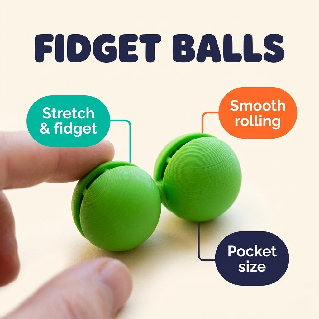 Fidget Balls — Slime Green infographic