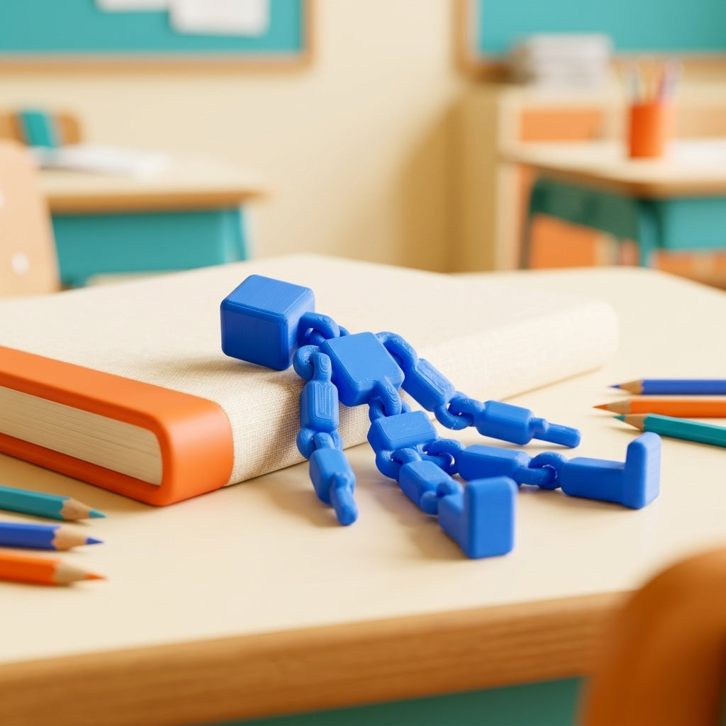 Floppy Person — Roo Blue desk