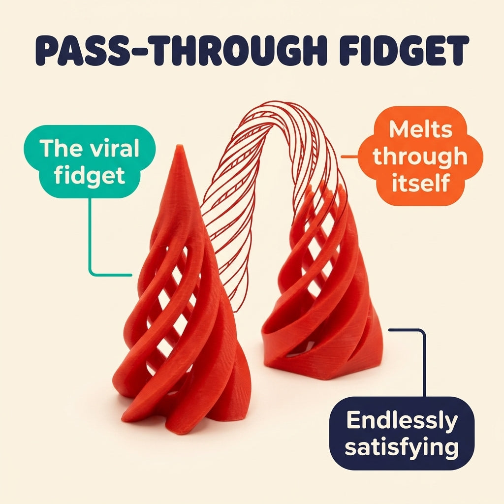 Pass-Through Fidget — Rocket Red infographic