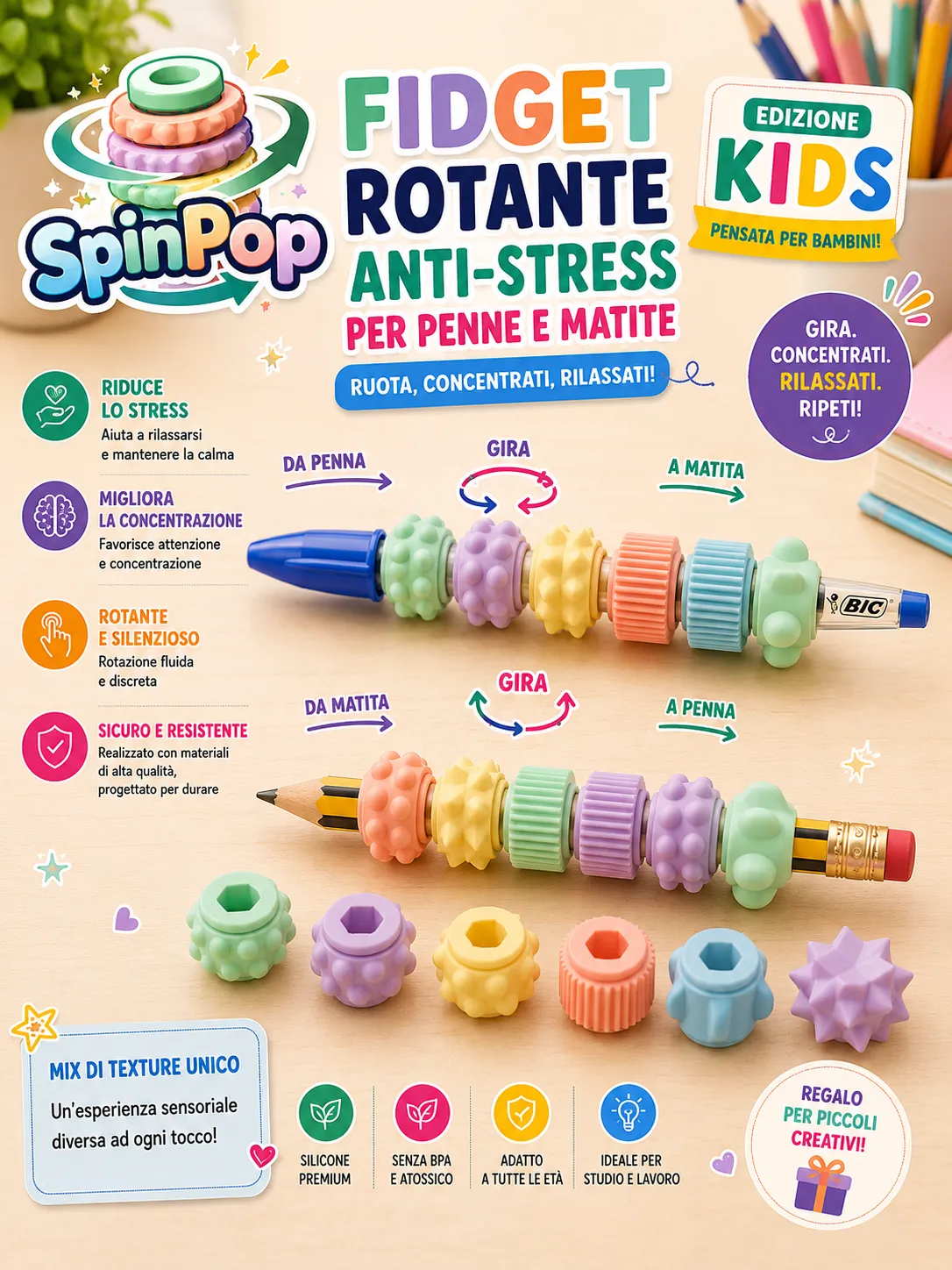 Pen Fidget Spinner — photo 2