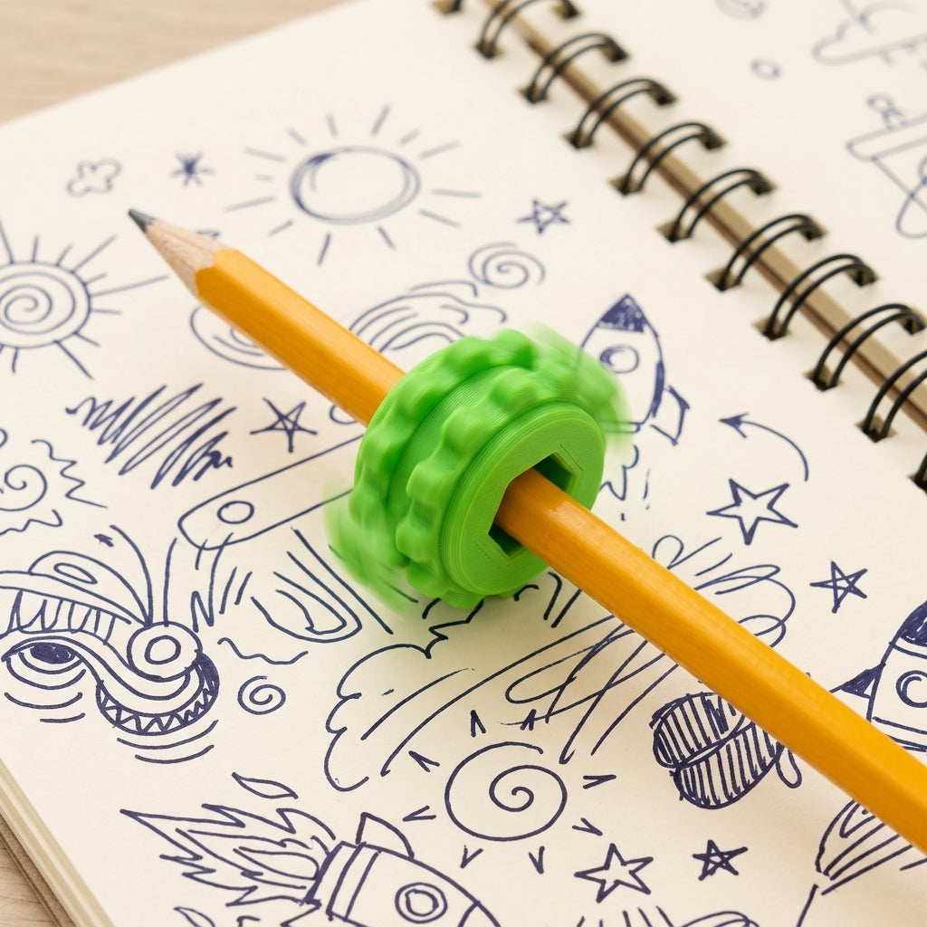 Pen Fidget Spinner — Slime Green play