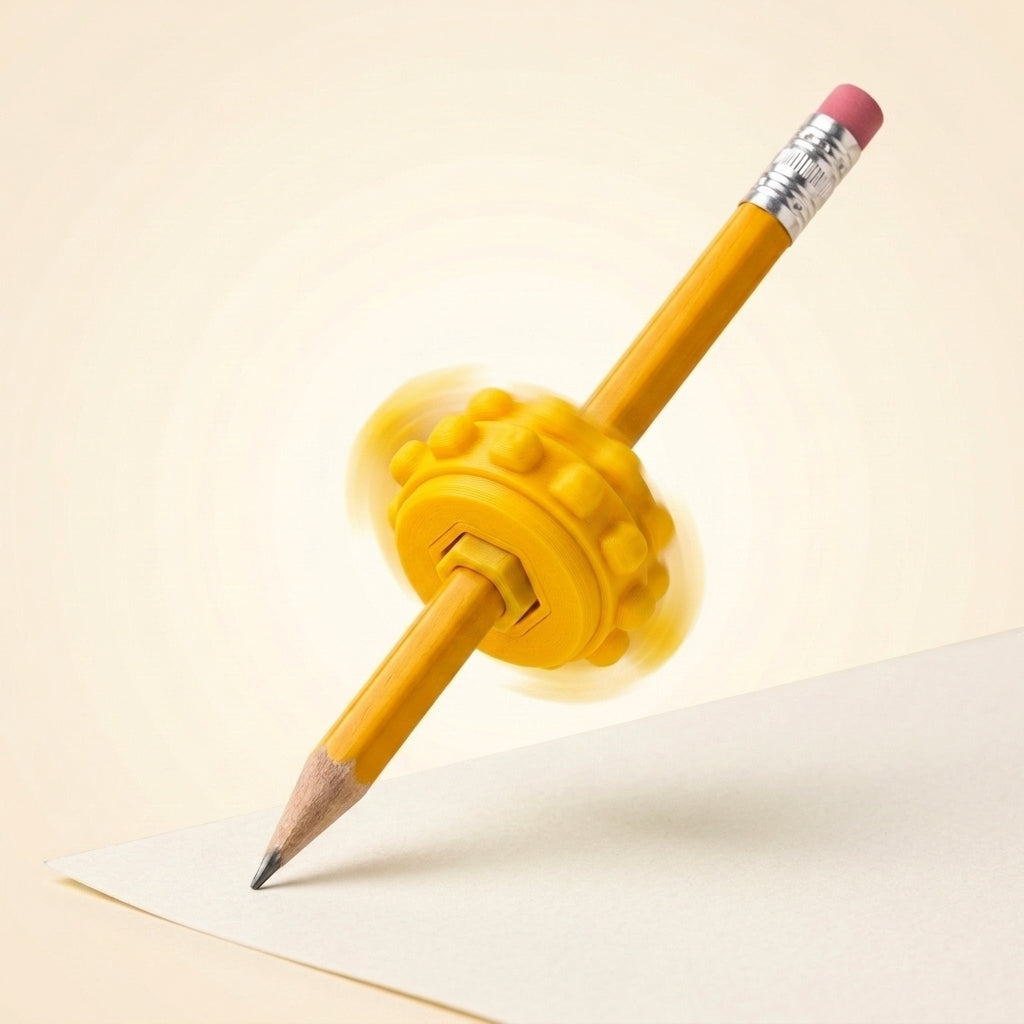 Pen Fidget Spinner — Sunny Yellow packshot