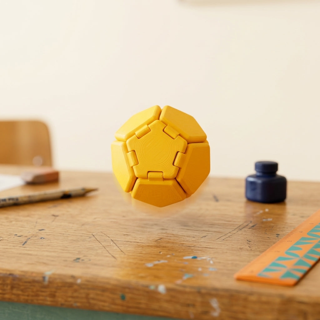 Pentagon Clicker — Sunny Yellow play