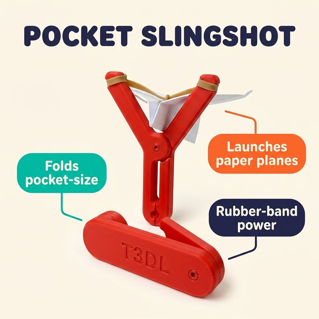 Portable Slingshot — Rocket Red infographic